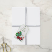 kerstboomfeestdag kerstkerstmis cadeaulabel (Met Touw)