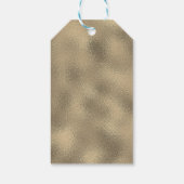 kerstboomfeestdag met Trendy Typography Cadeaulabel (Achterkant)