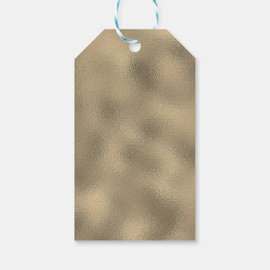 kerstboomfeestdag met Trendy Typography Cadeaulabel (Achterkant)