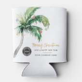 kerstboomfeestdag voor zakelijke Logo toevoegen Blikjeskoeler (Achterkant)