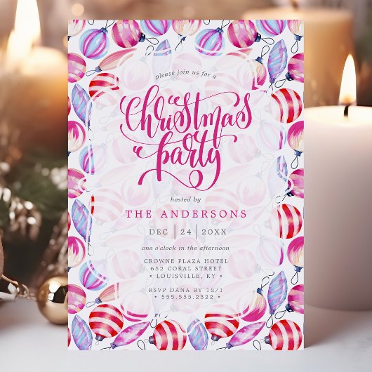 kerstboomfeestdag Waterverf Kaart