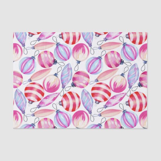 kerstboomfeestdag Waterverf Tissuepapier (Voorkant)