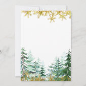 kerstboomfeestdag winteruitnodiging kaart (Achterkant)