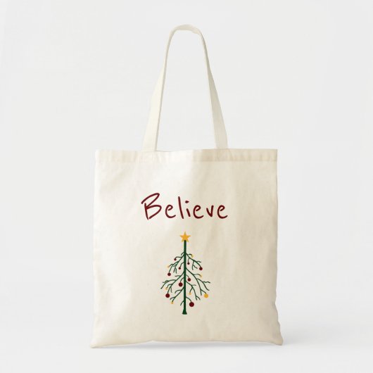 kerstboomfeestje Geloof kerstkerstman Tote Bag (Voorkant)
