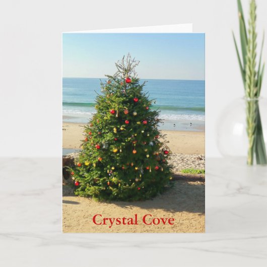 kerstboomfeestkaart feestdagen kaart (Voorkant)