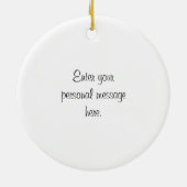 kerstboomfiets keramisch ornament (Achterkant)