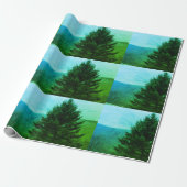 kerstboomfoto cadeaupapier (Uitgerold)