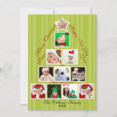 kerstboomfotocollage-feestdag feestdagenkaart (Voorkant)