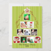 kerstboomfotocollage-feestdag feestdagenkaart (Voorkant)