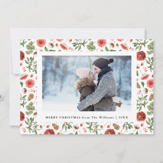 kerstboomfotofeestkaart feestdagenkaart (Voorkant)