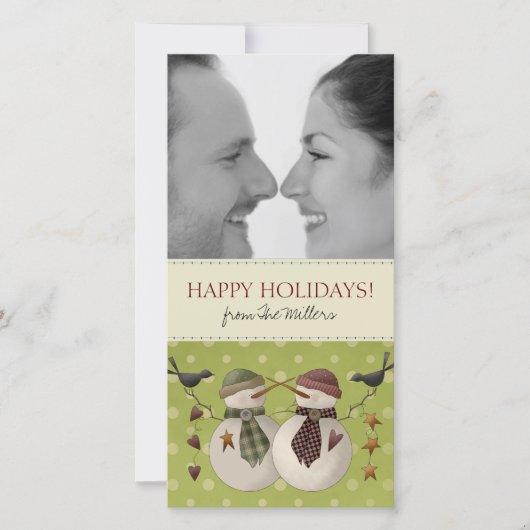 kerstboomfotokaarten feestdagenkaart (Voorkant)