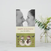 kerstboomfotokaarten feestdagenkaart (Staand voorkant)