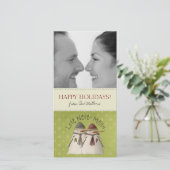 kerstboomfotokaarten feestdagenkaart (Staand voorkant)