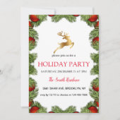 Kerstboomframe, gouden rendier kaart (Voorkant)