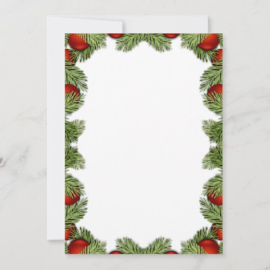 Kerstboomframe, gouden rendier kaart (Achterkant)