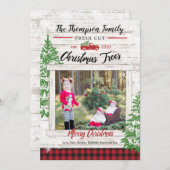 kerstboomgaard Boerderij-feestdag Kaart (Voorkant / Achterkant)