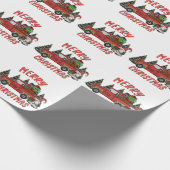 kerstboomgaard cadeaupapier (Hoek)