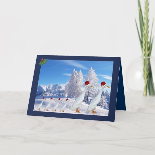 kerstboomgaard feestdagen kaart (Voorkant)