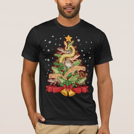 kerstboomgaard Herpetology Frog Snake Herp T-shirt (Voorkant)