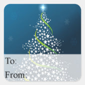 kerstboomgaard Label met kerstbomen (Voorkant)