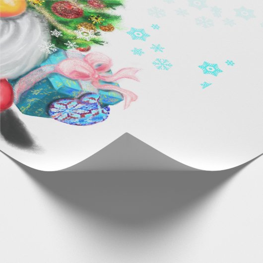 kerstboomgaard met Pet met cadeaupapier (Hoek)