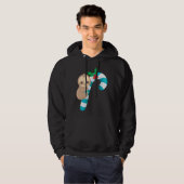 kerstboomgaard op een snoepriet hoodie (Voorkant volledig)