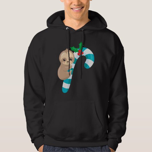 kerstboomgaard op een snoepriet hoodie (Voorkant)