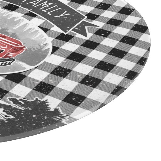  kerstboomgaard witte buffelplaat snijplank (Hoek)