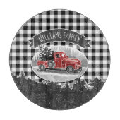  kerstboomgaard witte buffelplaat snijplank (Voorkant)