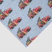  kerstboomgaarden Blauwe grijze sneeuw Tissuepapier (Detail)