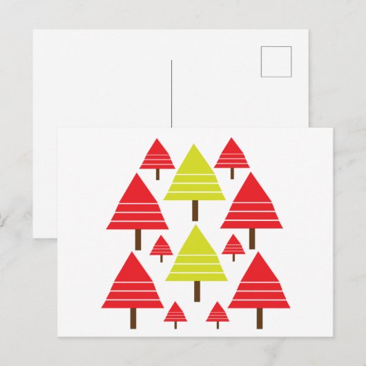 kerstboomgaarden - Groeten Briefkaart (Voorkant / Achterkant)