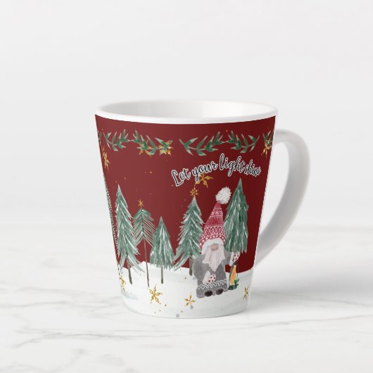 kerstboomgaarden latte mok (Rechterhoek)