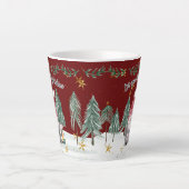 kerstboomgaarden latte mok (Voorkant)
