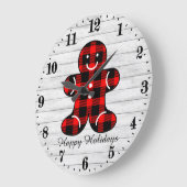 kerstboomgingerbrood met feestdagen grote klok (Hoek)