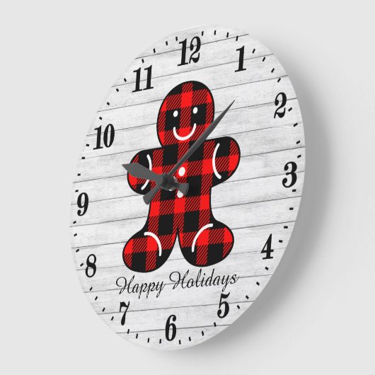 kerstboomgingerbrood met feestdagen grote klok (Hoek)