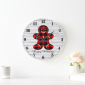 kerstboomgingerbrood met feestdagen grote klok (Huis)