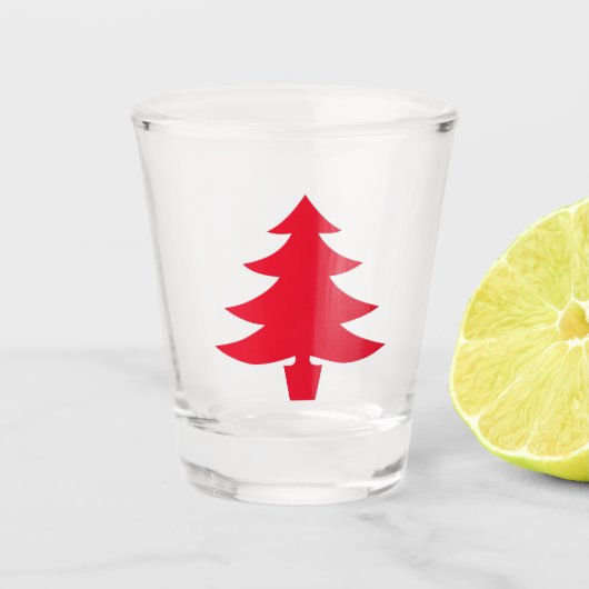 kerstboomglas shot glas (Voorkant)