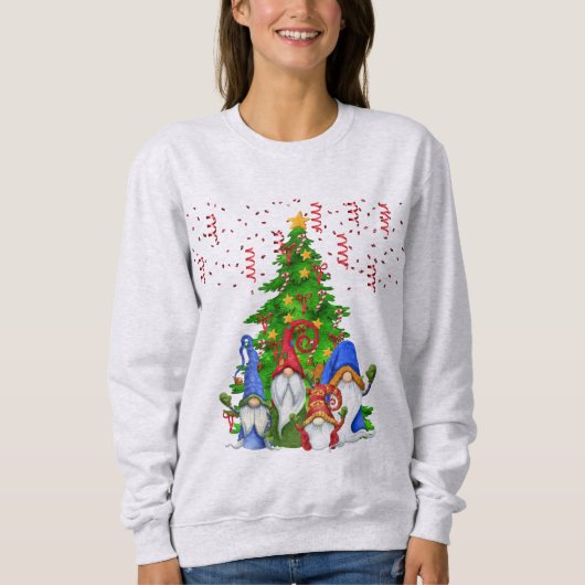 kerstboomgnomen Sweatshirt (Voorkant)