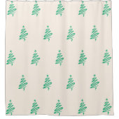 kerstboomgordijn douchegordijn (Voorkant)