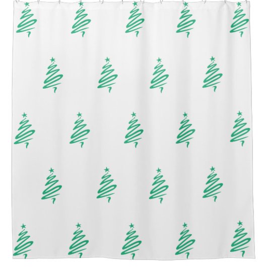 kerstboomgordijn douchegordijn (Voorkant)