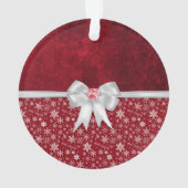 kerstboomgrungeornament met ruby Red Grunge Ornament (achterkant)