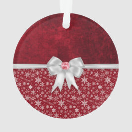 kerstboomgrungeornament met ruby Red Grunge Ornament