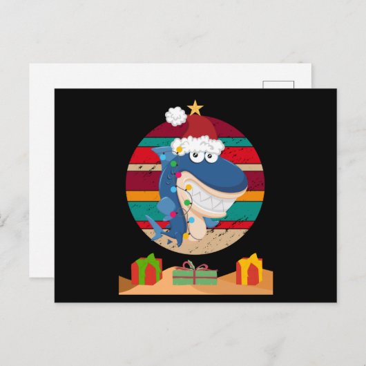 kerstboomhaai briefkaart (Voorkant / Achterkant)