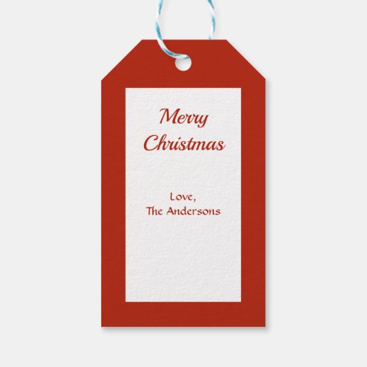 kerstboomhond cadeaulabel (Achterkant)