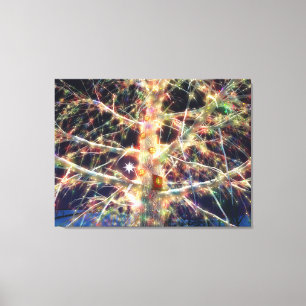Kerstboomhuis canvasprint canvas afdruk