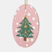 Kerstboomillustratie Keramische versiering Keramisch Ornament (Links)