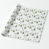 kerstboominpakpapier | cadeaupapier (Uitgerold)