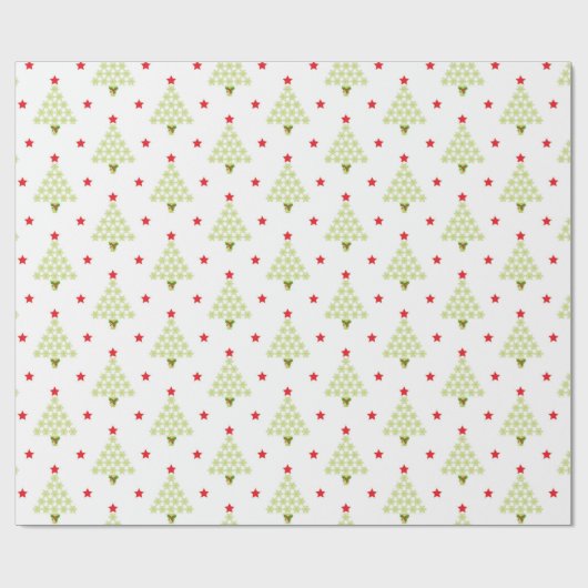 kerstboominpakpapier cadeaupapier (Vlak)