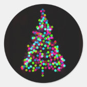 kerstboomjuwelen ronde sticker (Voorkant)