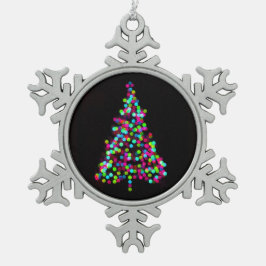 kerstboomjuwelen tin sneeuwvlok ornament